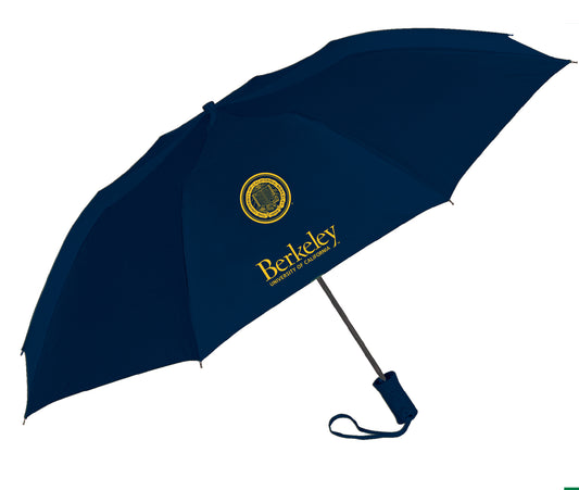 UC Berkeley Cal umbrella with the school seal over University of California Berkeley 42" AUTOMATIC-Navy-Shop College Wear