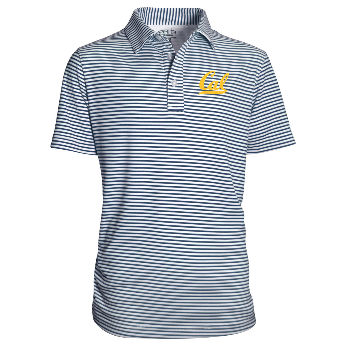 UC Berkeley Cal embroidered performance dry youth polo shirt-Navy