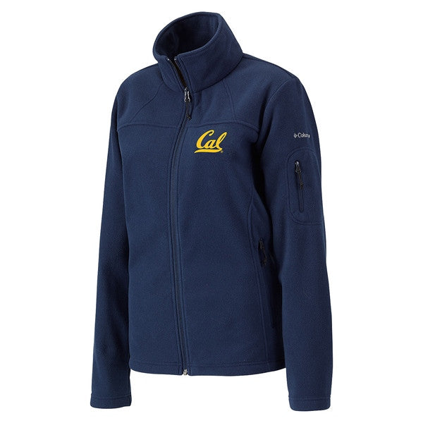 University Of California Berkeley Cal Embroidered Women's Columbia Polar Fleece Jacket- Navy-Shop College Wear