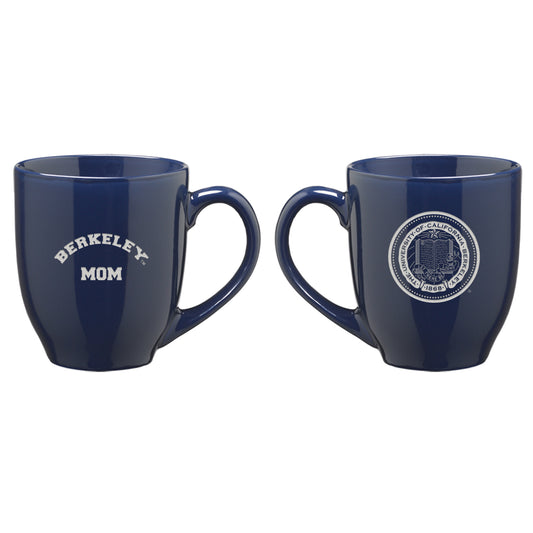 University Of California Berkeley Mom and seal Laser Engraved 16 ounces Ceramic Mug-Navy-Shop College Wear