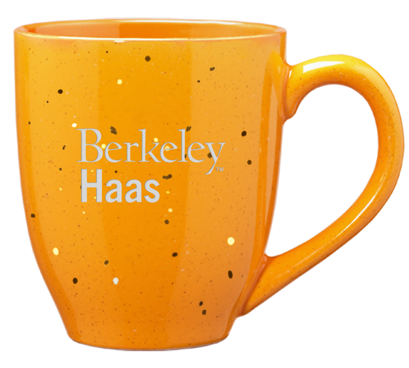 University Of California Berkeley Haas Laser Engraved 16 ounces Speckled Ceramic Mug-Gold-Shop College Wear