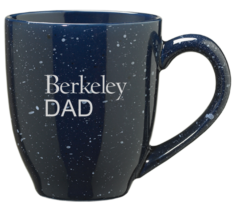 University Of California Berkeley Dad Laser Engraved 16 ounces Speckled Ceramic Mug-Navy-Shop College Wear