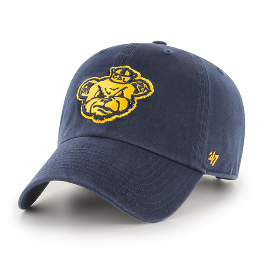 UC Berkeley Cal Men's 47 Brand Retro Bear mascot Adjustable Hat - Navy-Shop College Wear