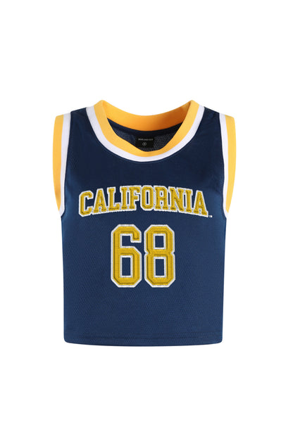 UC Berkeley Cal applique women's basketball Jersey-Navy-Shop College Wear