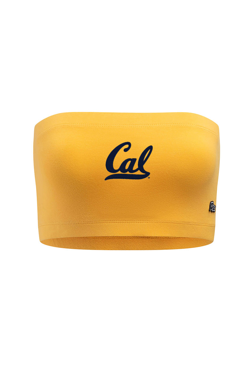 UC Berkeley Cal embroidered tube top-Gold
