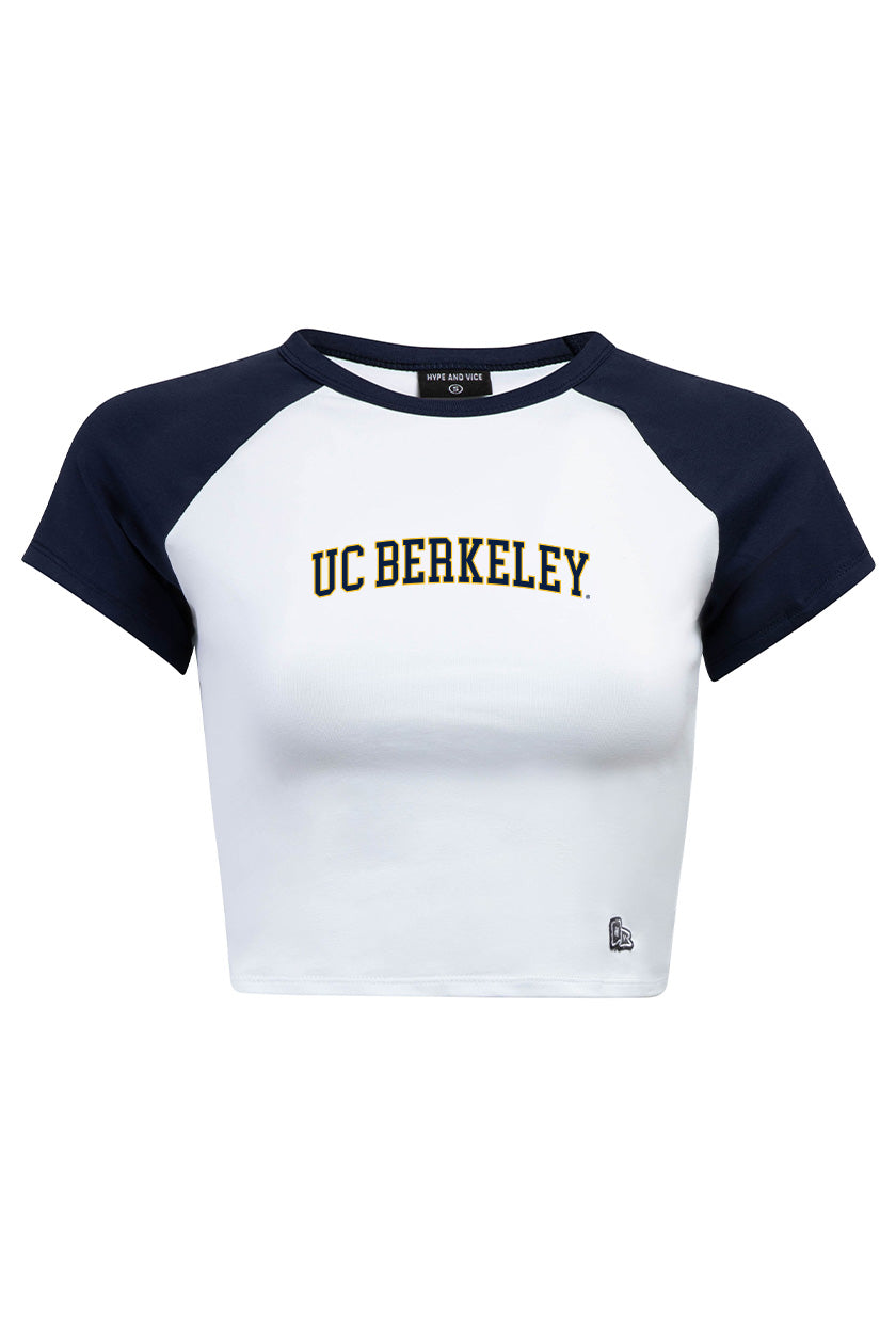 UC Berkeley Cal Ringer  Baseball Tee-Navy