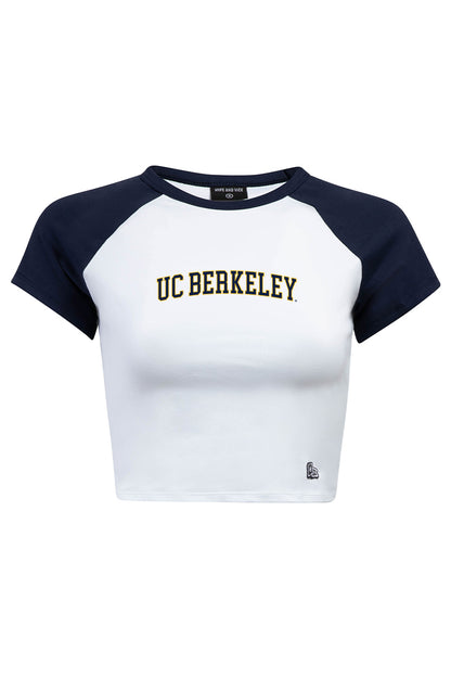 UC Berkeley Cal Ringer  Baseball Tee-Navy
