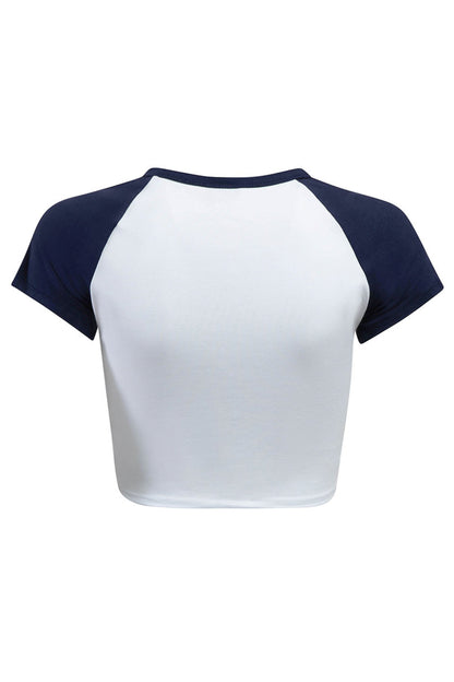 UC Berkeley Cal Ringer  Baseball Tee-Navy
