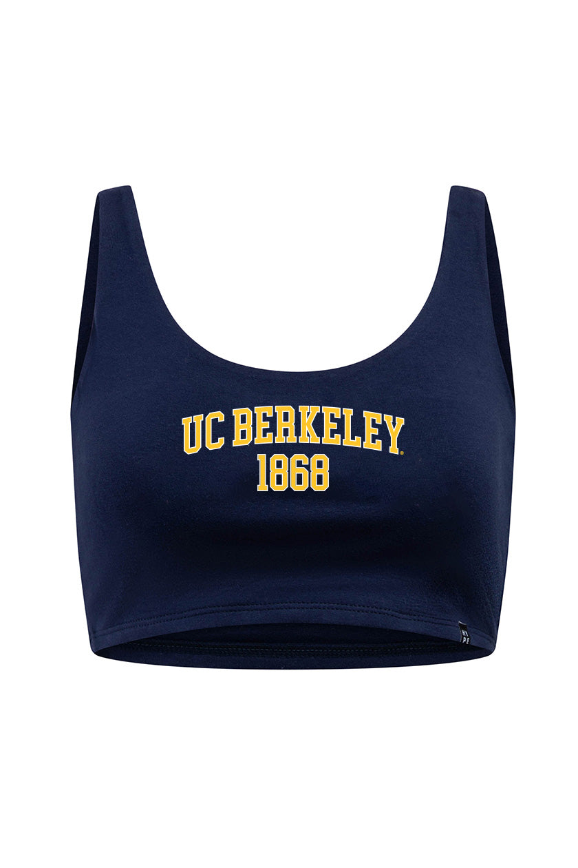 UC Berkeley Cal 1868 Cami Crop Top-Navy