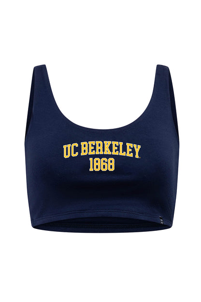 UC Berkeley Cal 1868 Cami Crop Top-Navy