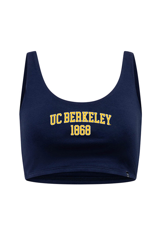 UC Berkeley Cal 1868 Cami Crop Top-Navy-Shop College Wear