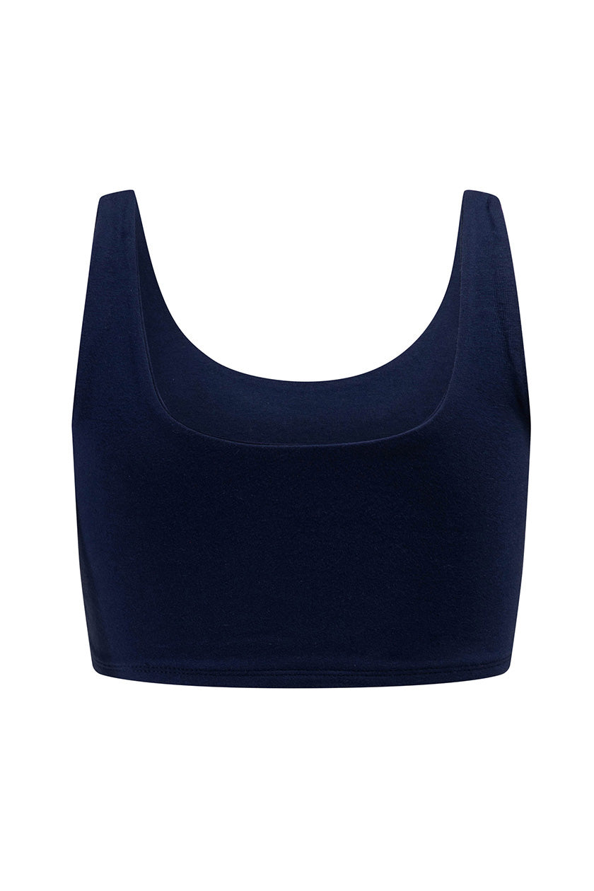 UC Berkeley Cal 1868 Cami Crop Top-Navy back