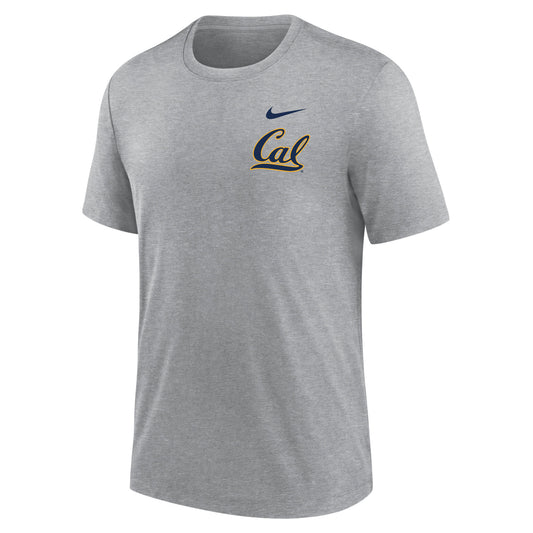 UC Berkeley Cal Nike tri blend dry fit T-Shirt -Gray-Shop College Wear