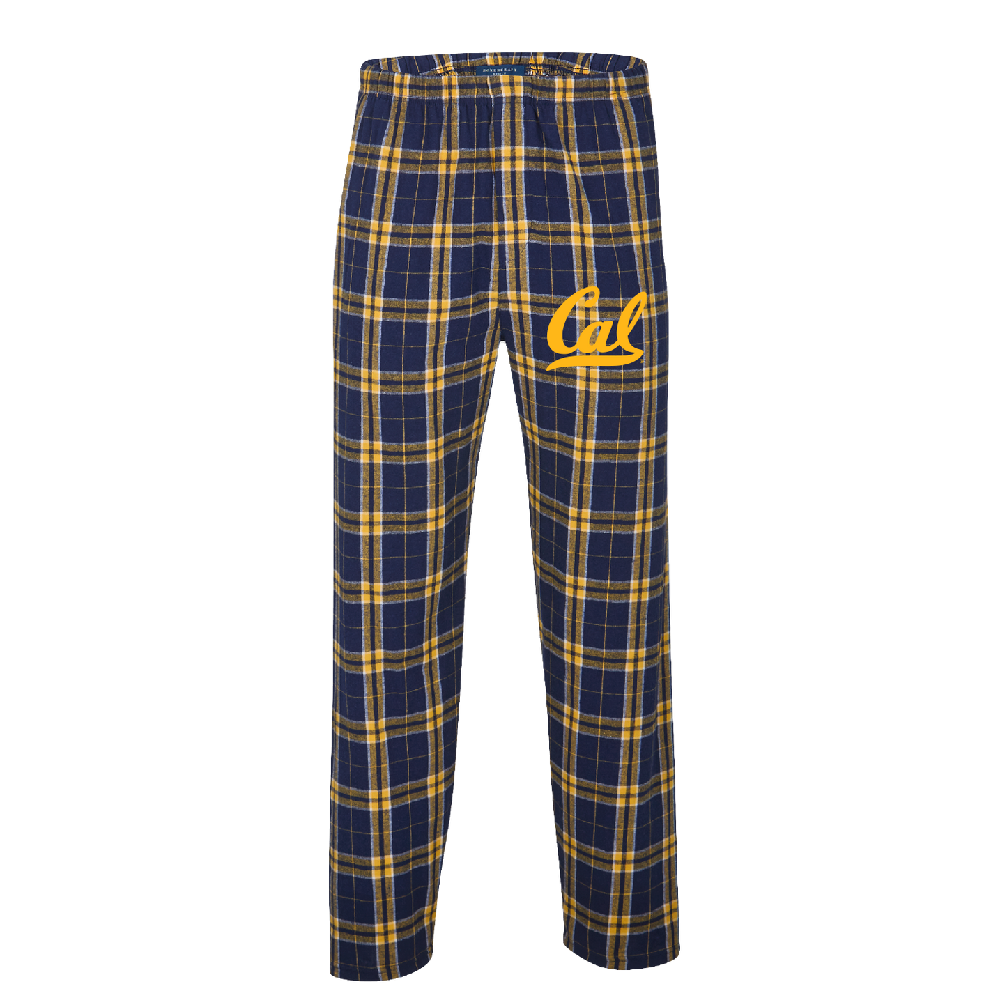 U.C. Berkeley Script Cal one colors men's flannel pants-Navy-Shop College Wear
