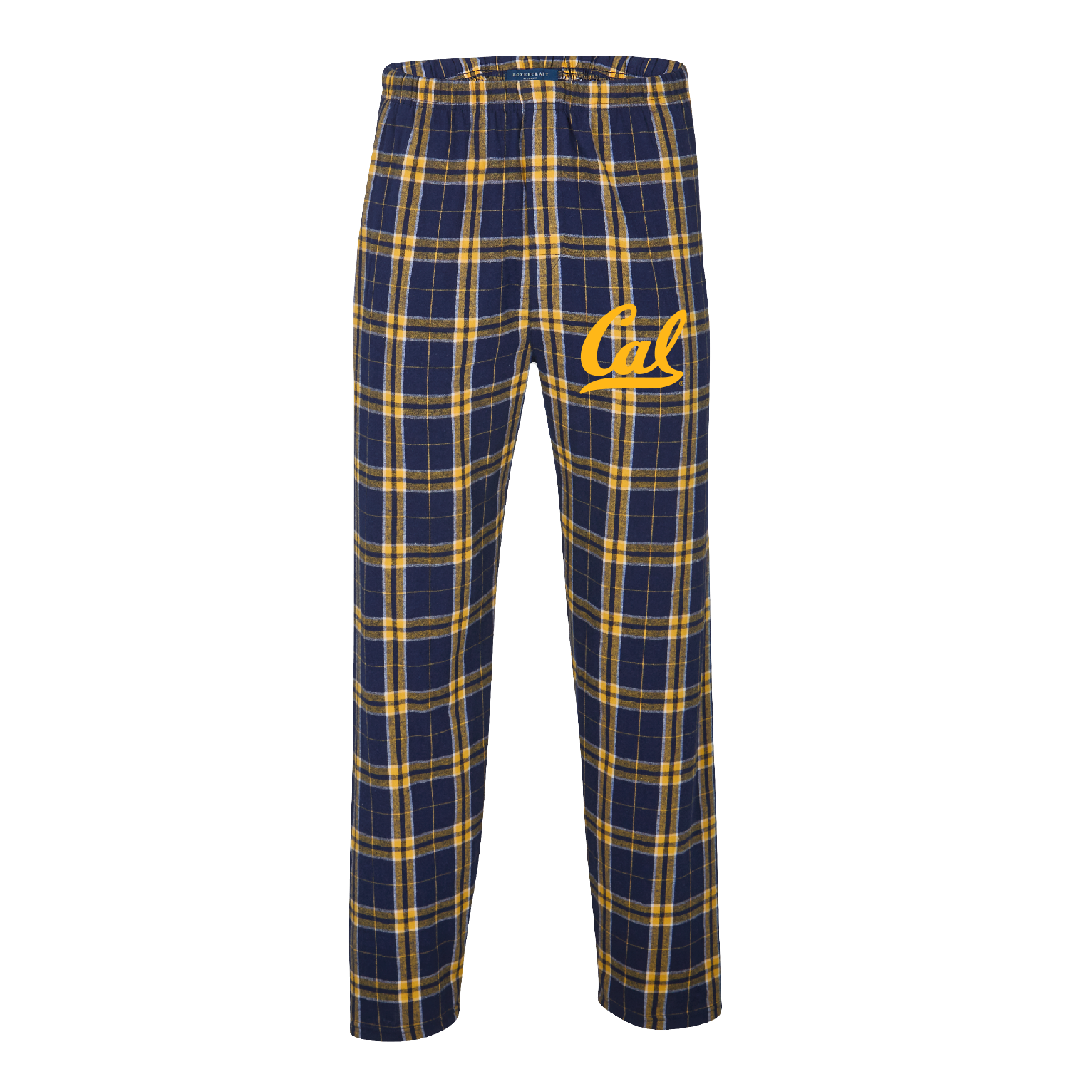 U.C. Berkeley Script Cal one colors men's flannel pants-Navy-Shop College Wear