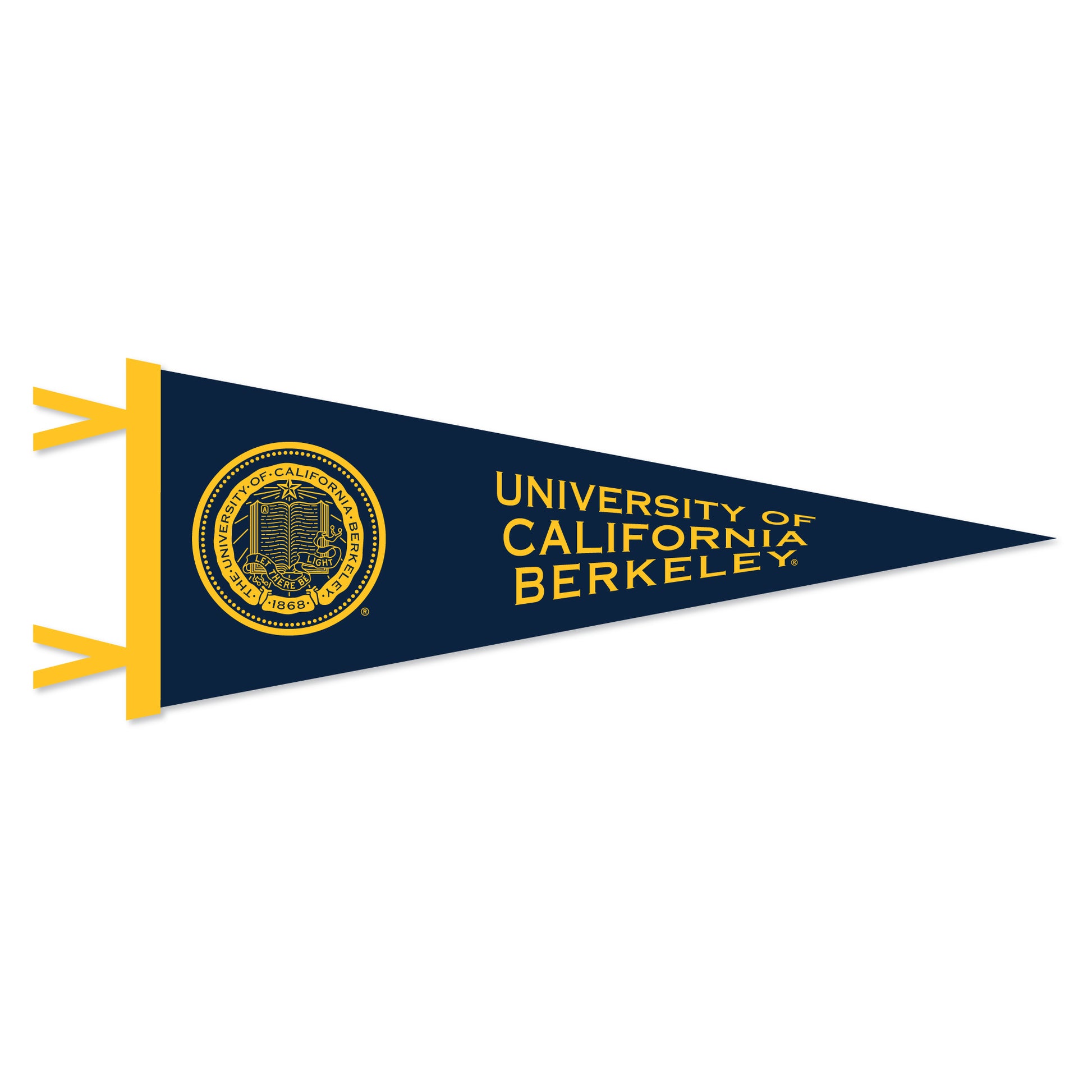 University of California Berkeley and seal felt pennant 9 inchesx24 inches- NAVY-Shop College Wear