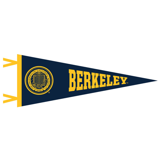 UC Berkeley and seal felt pennant 9 inchesx24 inches- NAVY-Shop College Wear