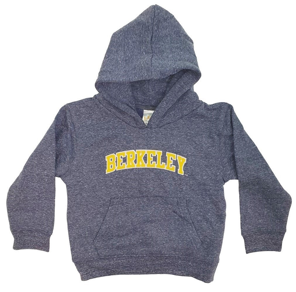 U.C. Berkeley Cal Berkeley wordmark applique embroidered toddler hoodie sweatshirt-Navy-Shop College Wear