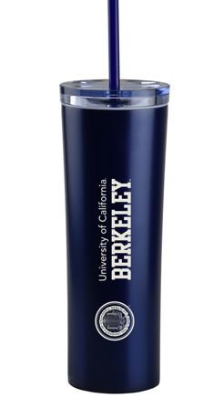 U.C. Berkeley Cal Stainless Tumbler with straw-16 oz.-Shop College Wear