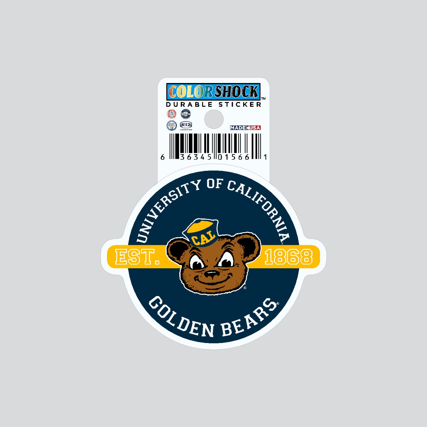 UC Berkeley Cal sticker University of California Golden Bears Bears EST 1868 Oski-Shop College Wear