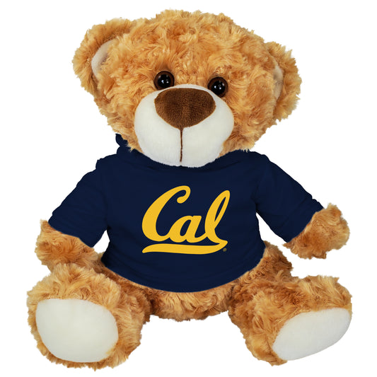 U.C. Berkeley Fred Teddy Bear with Script Cal hoodie sweatshirt navy-Shop College Wear