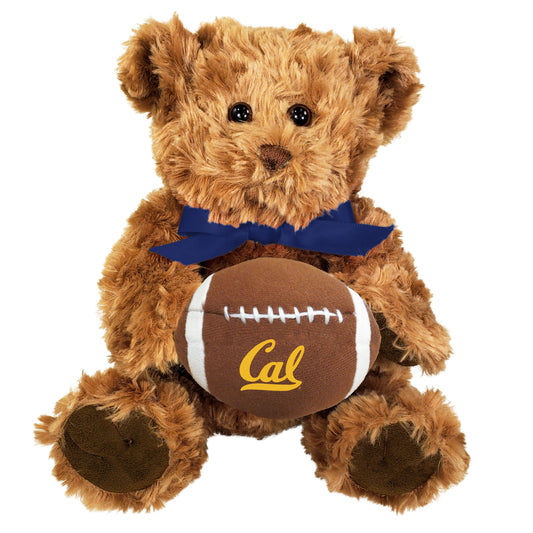 U.C. Berkeley Cal Jordan Bear 8" with Cal sports ball and Navy Ribbon-Shop College Wear