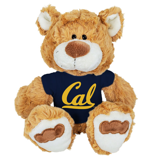 U.C. Berkeley Lil Nick 6" bear with navy UC Berkeley Cal script navy T-Shirt-Shop College Wear