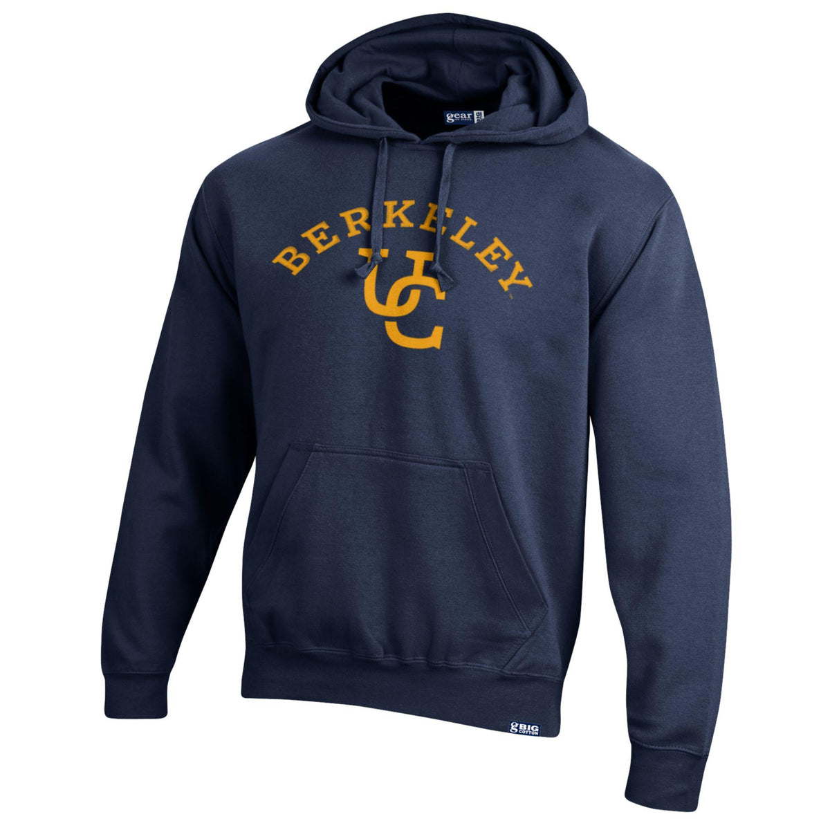 U.C. Berkeley arched applique above UC logo cotton rich hoodie 