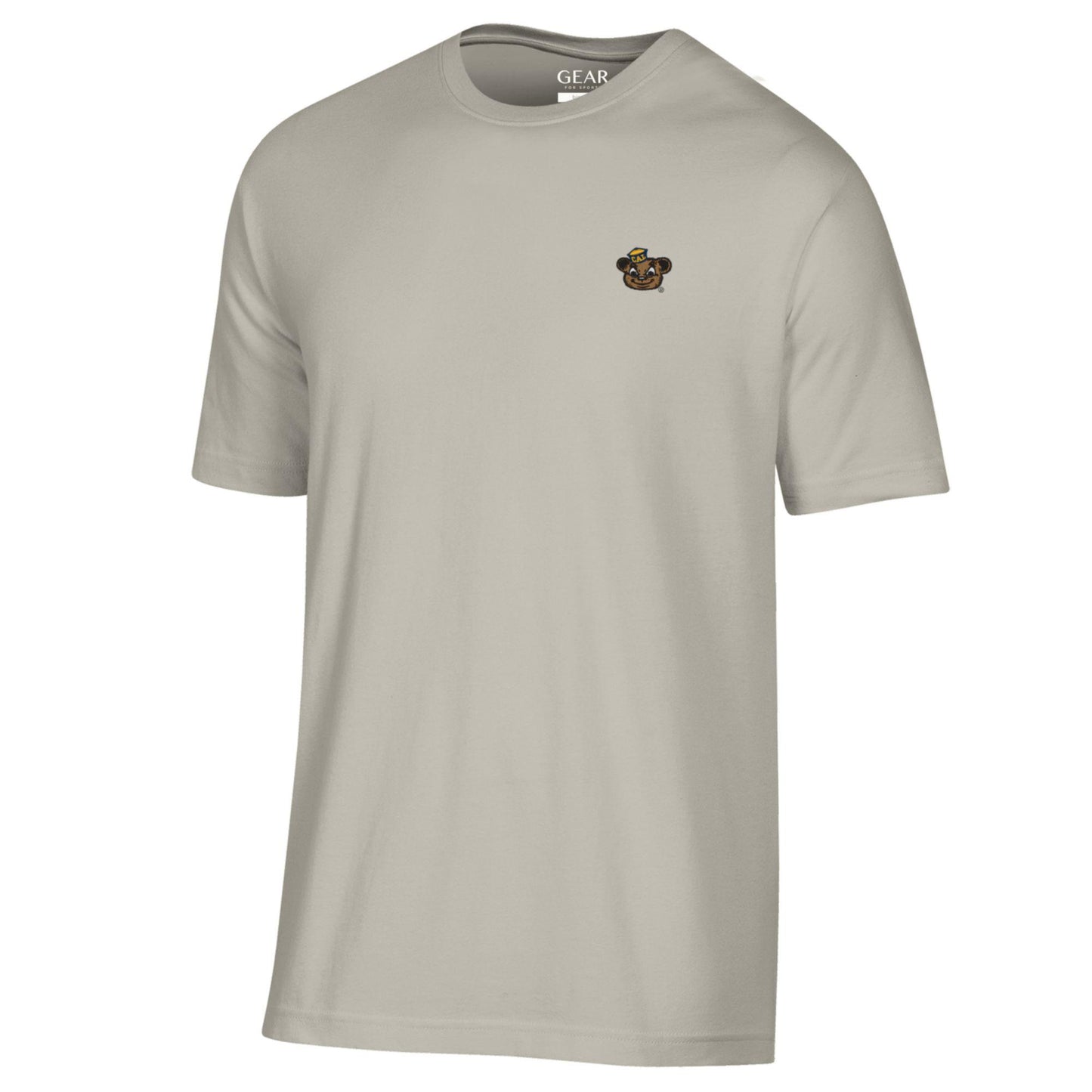 U.C. Berkeley Cal Oski Embroidery logo Soft T-Shirt-Beige-Shop College Wear