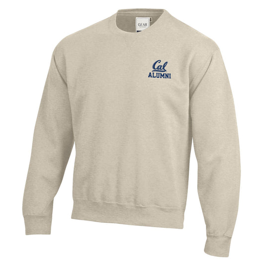 U.C. Berkeley Cal Alumni and seal cotton rich crew-neck sweatshirt-Oatmeal-Shop College Wear