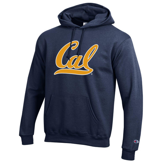 U.C. Berkeley Cal double layer applique Champion hoodie sweatshirt-Navy-Shop College Wear