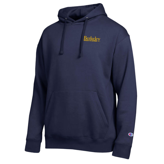 University of California Berkeley embroidered Champion hoodie Sweatshirt -Navy-Shop College Wear