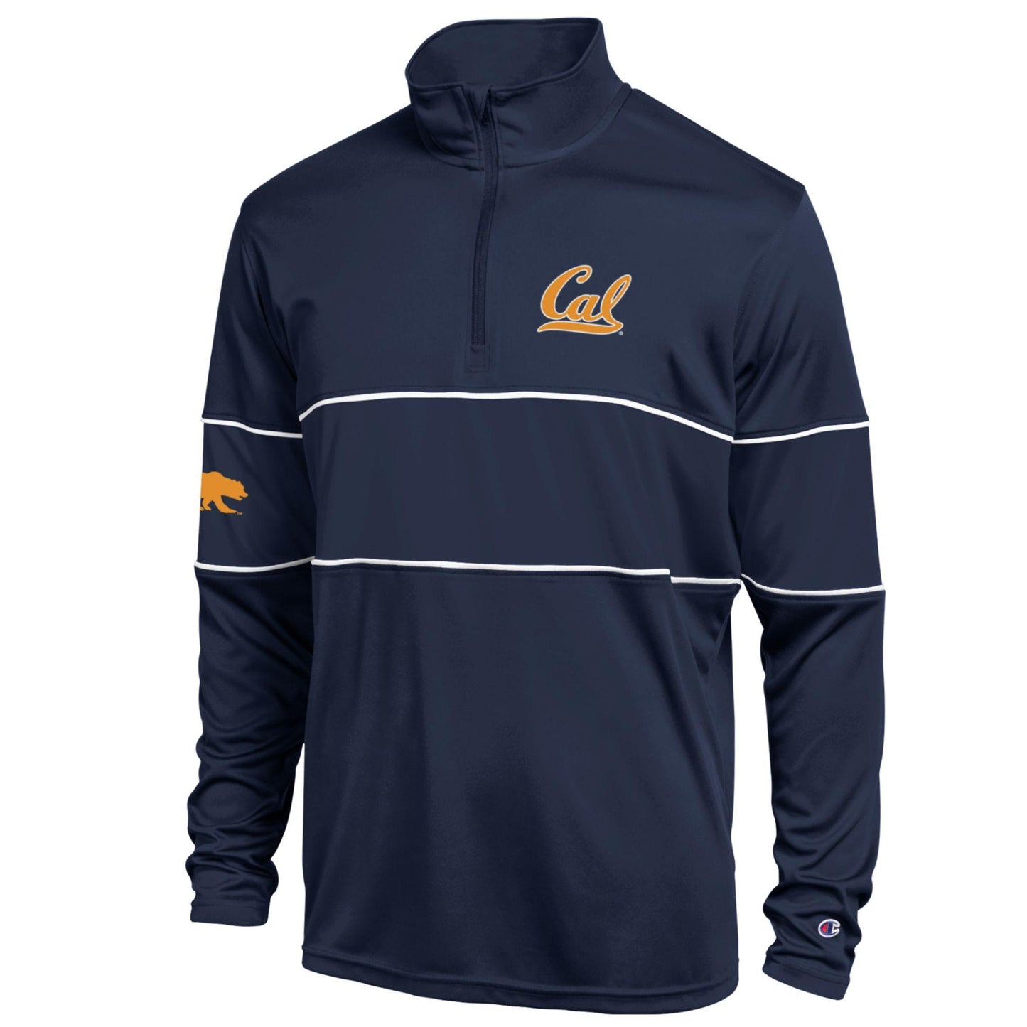 University Of California Berkeley Cal  dry fit soft touch men's quarter zip- Navy