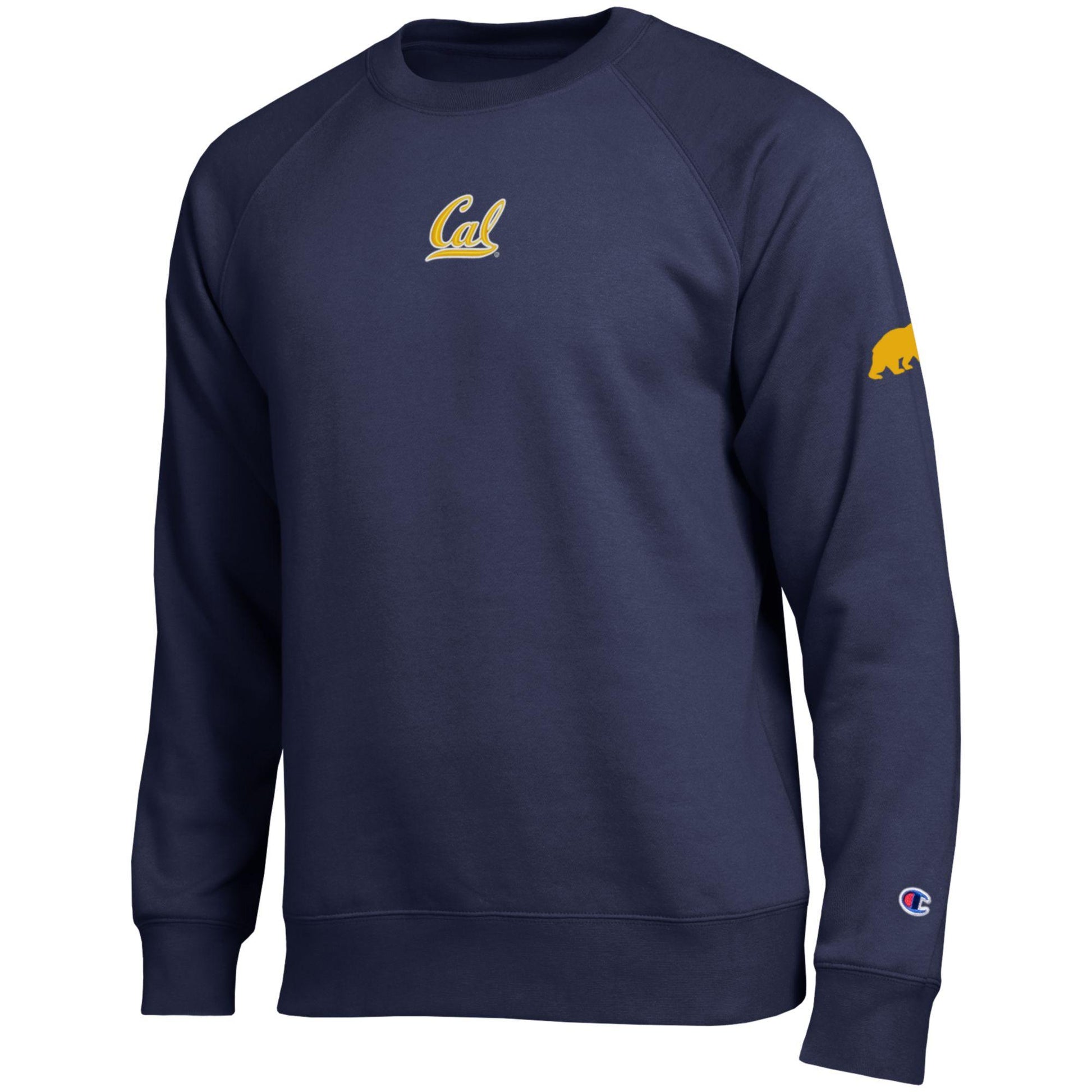 U.C. Berkeley Cal embroidered All Star Champion crew-neck sweatshirt-Navy-Shop College Wear
