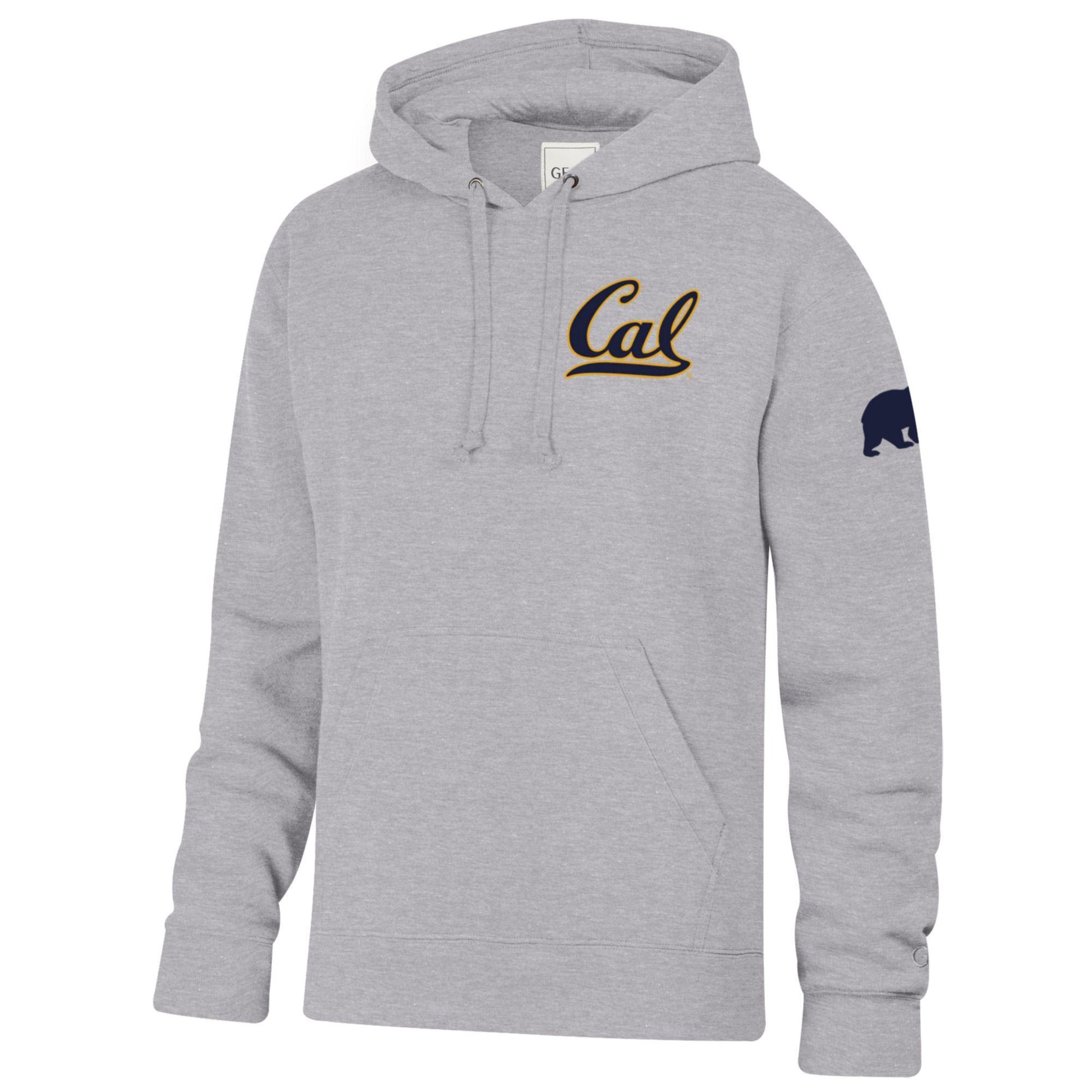 University Of California Berkeley rich cotton hoodie sweatshirt-Grey-Shop College Wear