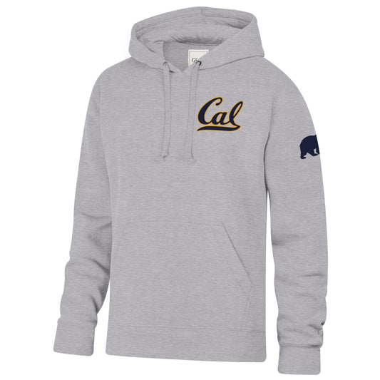 University Of California Berkeley rich cotton hoodie sweatshirt-Grey-Shop College Wear