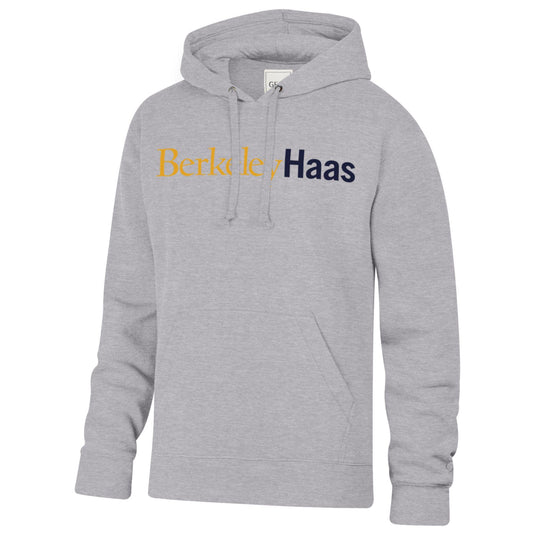 U.C. Berkeley Straight Berkeley HAAS Big Cotton Tumble Hoody Sweatshirt-Gray-Shop College Wear
