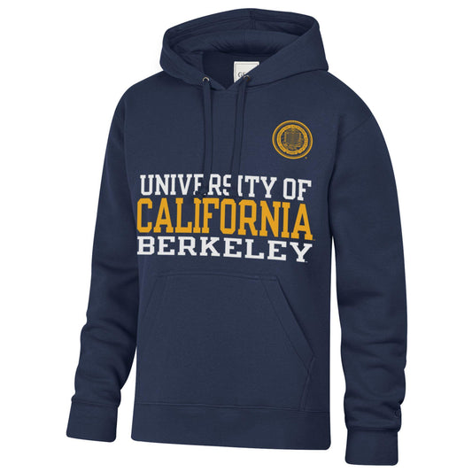 University of California Berkeley stacked and seal rich cotton hoodie sweatshirt-Gray-Shop College Wear