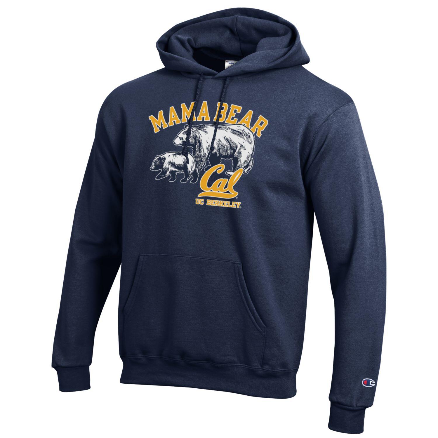 U.C. Berkeley Mama Bear Mom hoodie sweatshirt-Navy-Shop College Wear