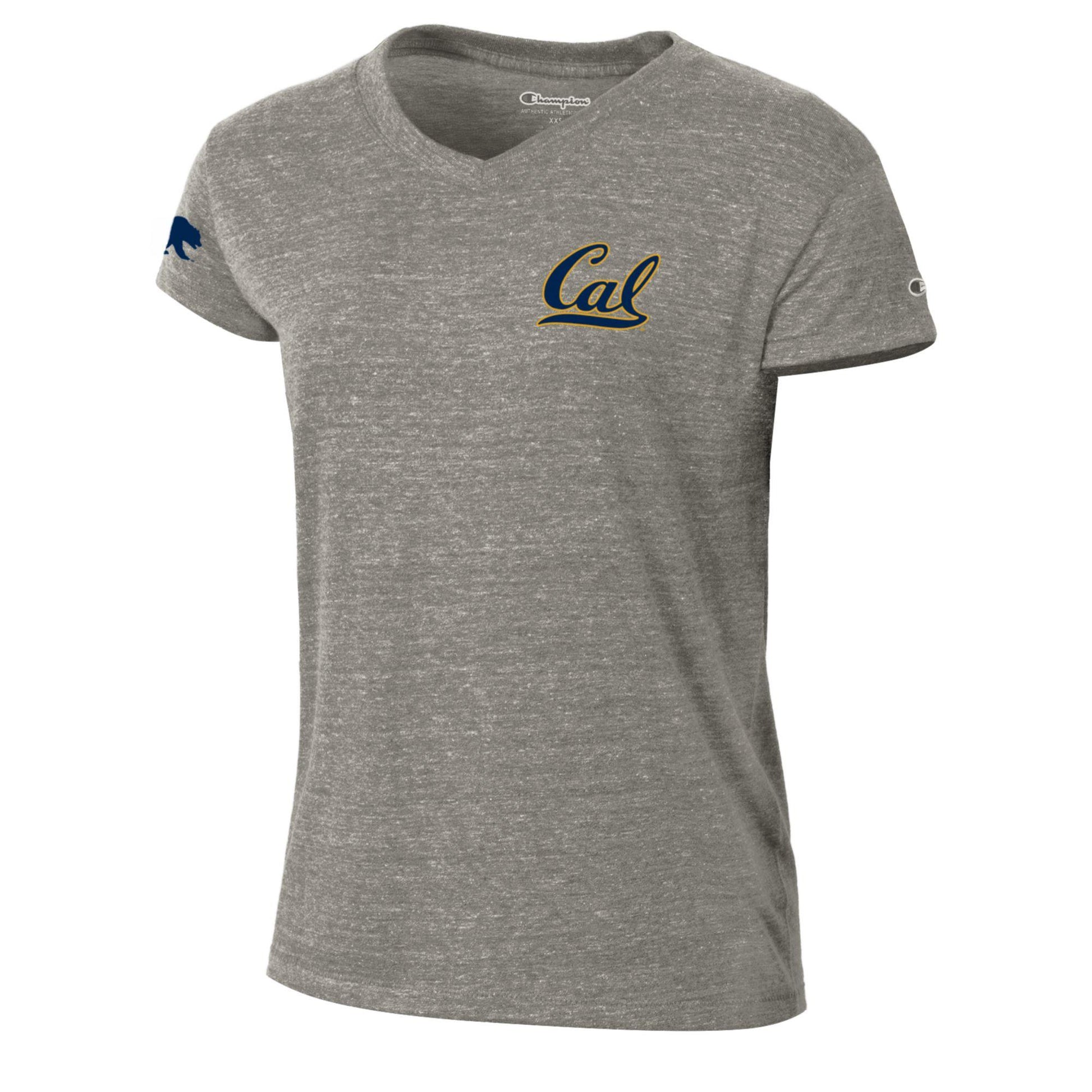 University of California Berkeley Cal women's tri blend crew-neck T-Shirt-Gray