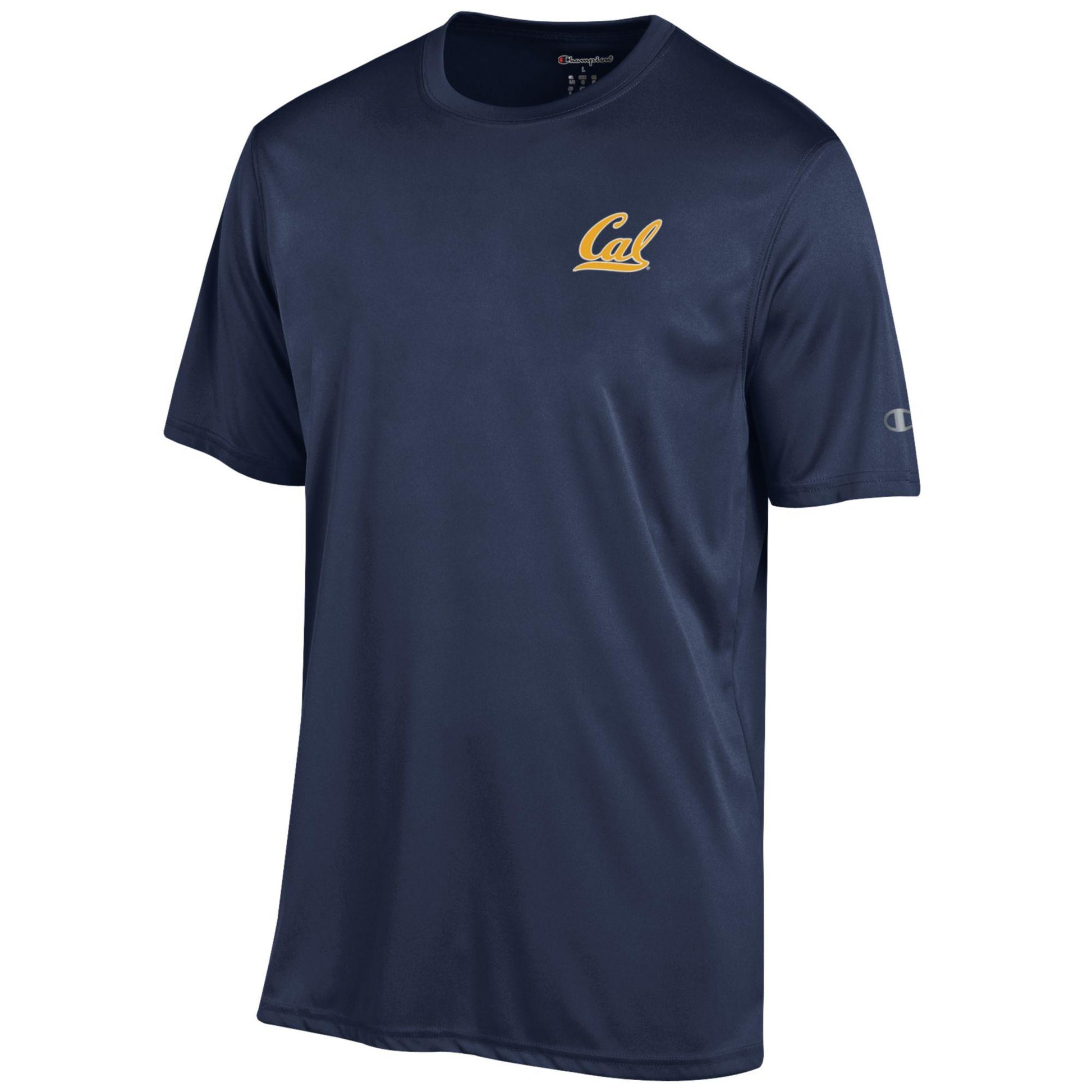 U.C. Berkeley Cal Bears Champion performance dry arch and seal T-shirt-Navy-Shop College Wear