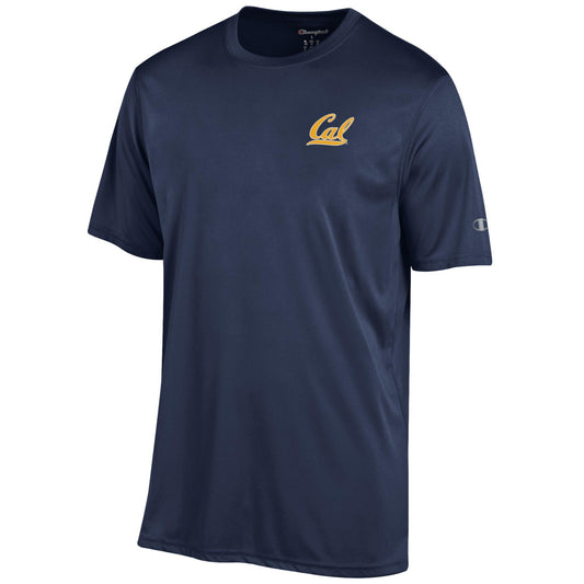 U.C. Berkeley Cal Bears Champion performance dry arch and seal T-shirt-Navy-Shop College Wear