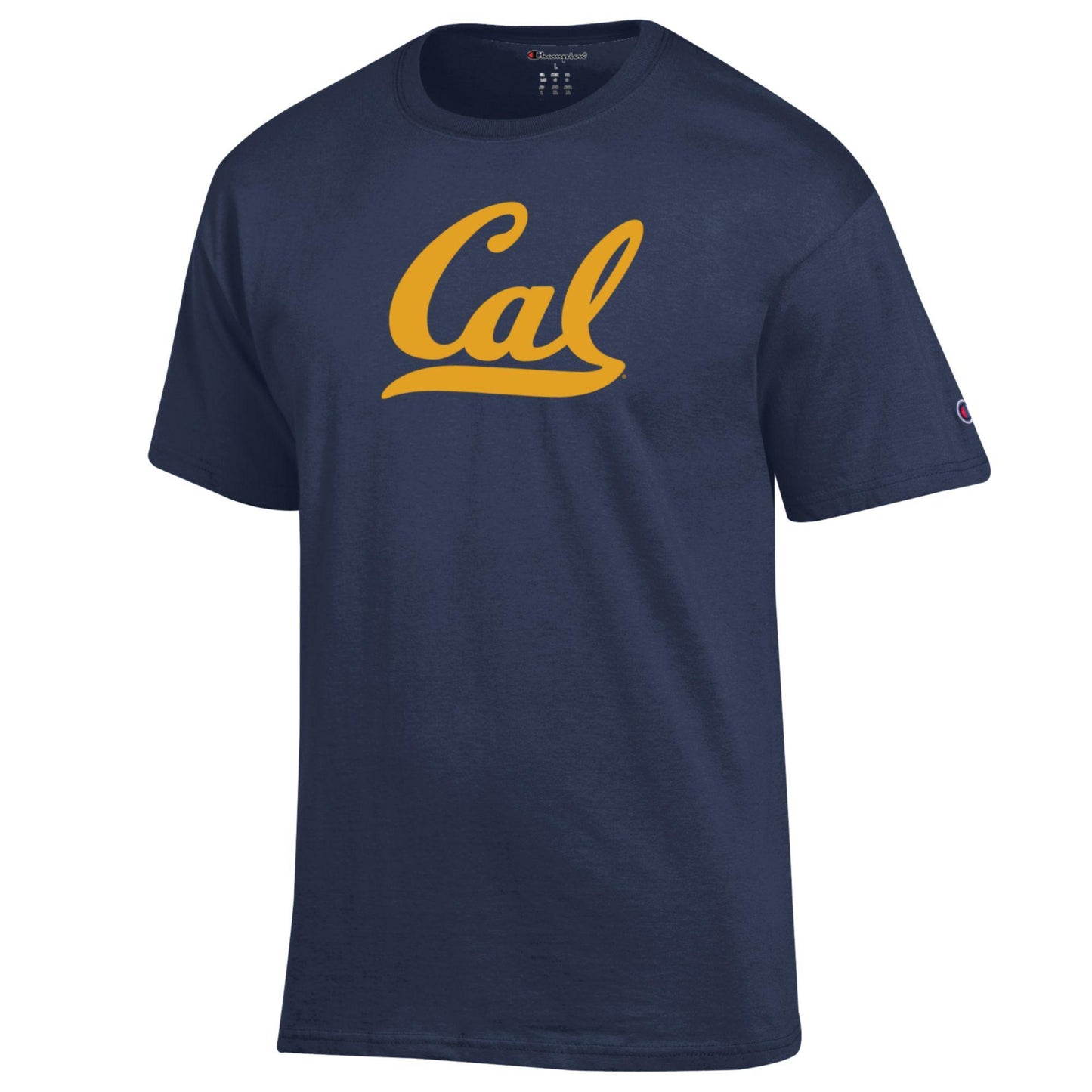 University Of California Berkeley Golden Bears Script Cal Champion Men's T- Shirt - Navy-Shop College Wear