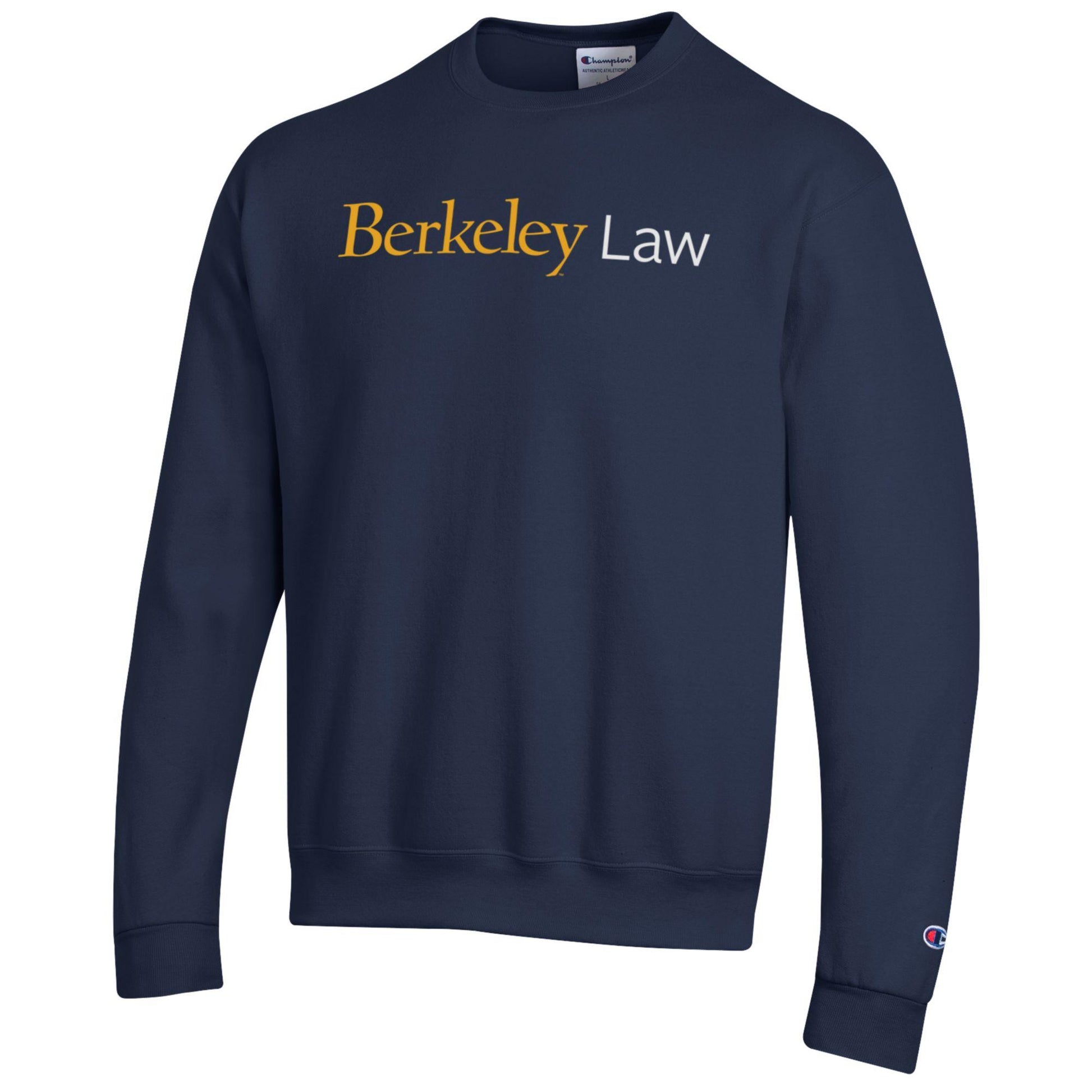 U.C. Berkeley law crew neck sweatshirt-Navy-Shop College Wear