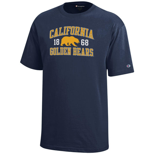 U.C. Berkeley California Golden Bears arch & Bear youth T-Shirt-Navy-Shop College Wear
