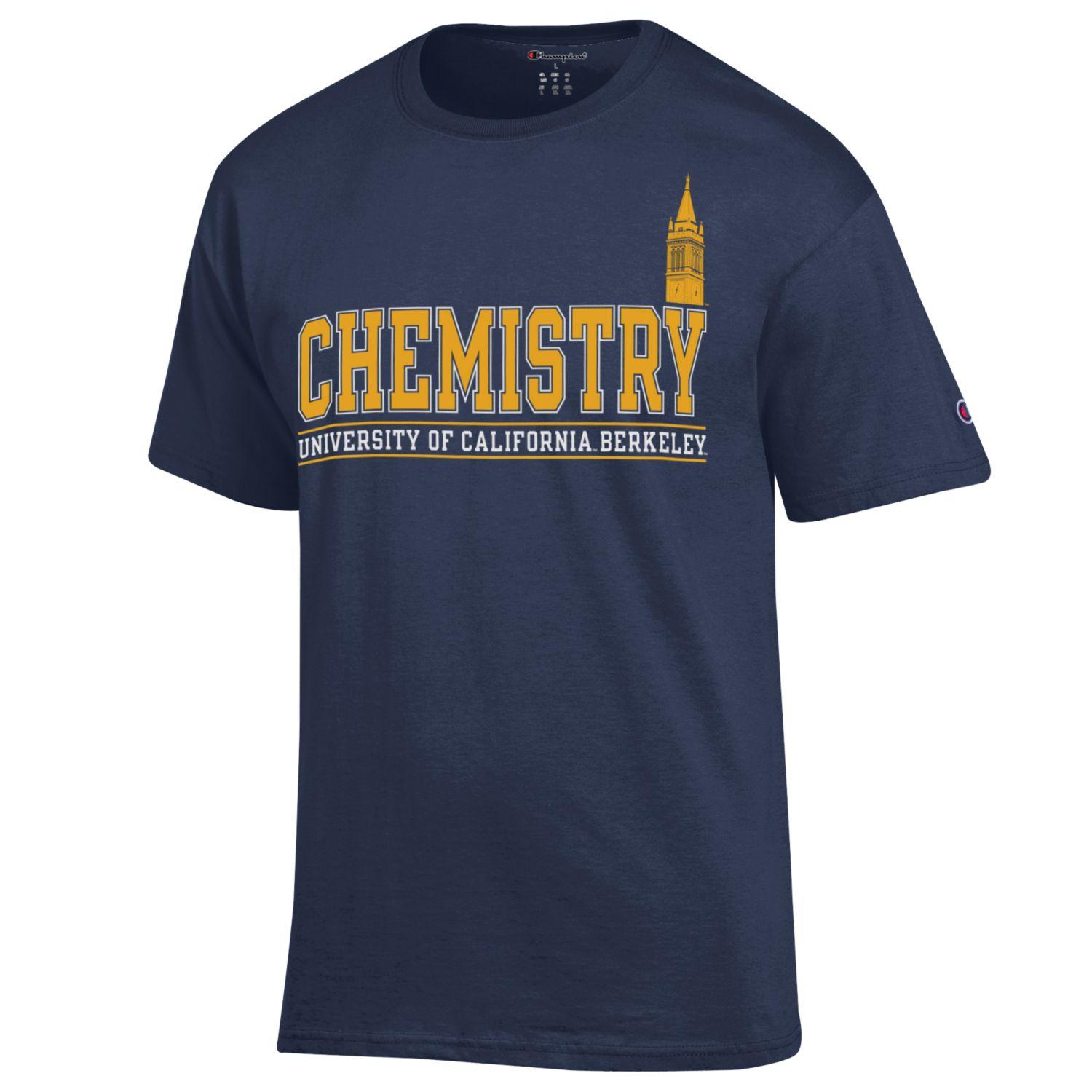 U.C. Berkeley Cal Champion Chemistry with Campanile tower-Navy-Shop College Wear