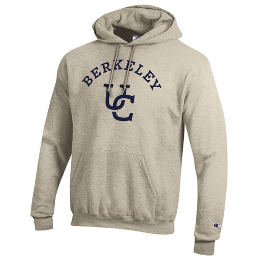U.C. Berkeley Cal Champion arch & Seal men's hoodie sweatshirt-Oatmeal-Shop College Wear