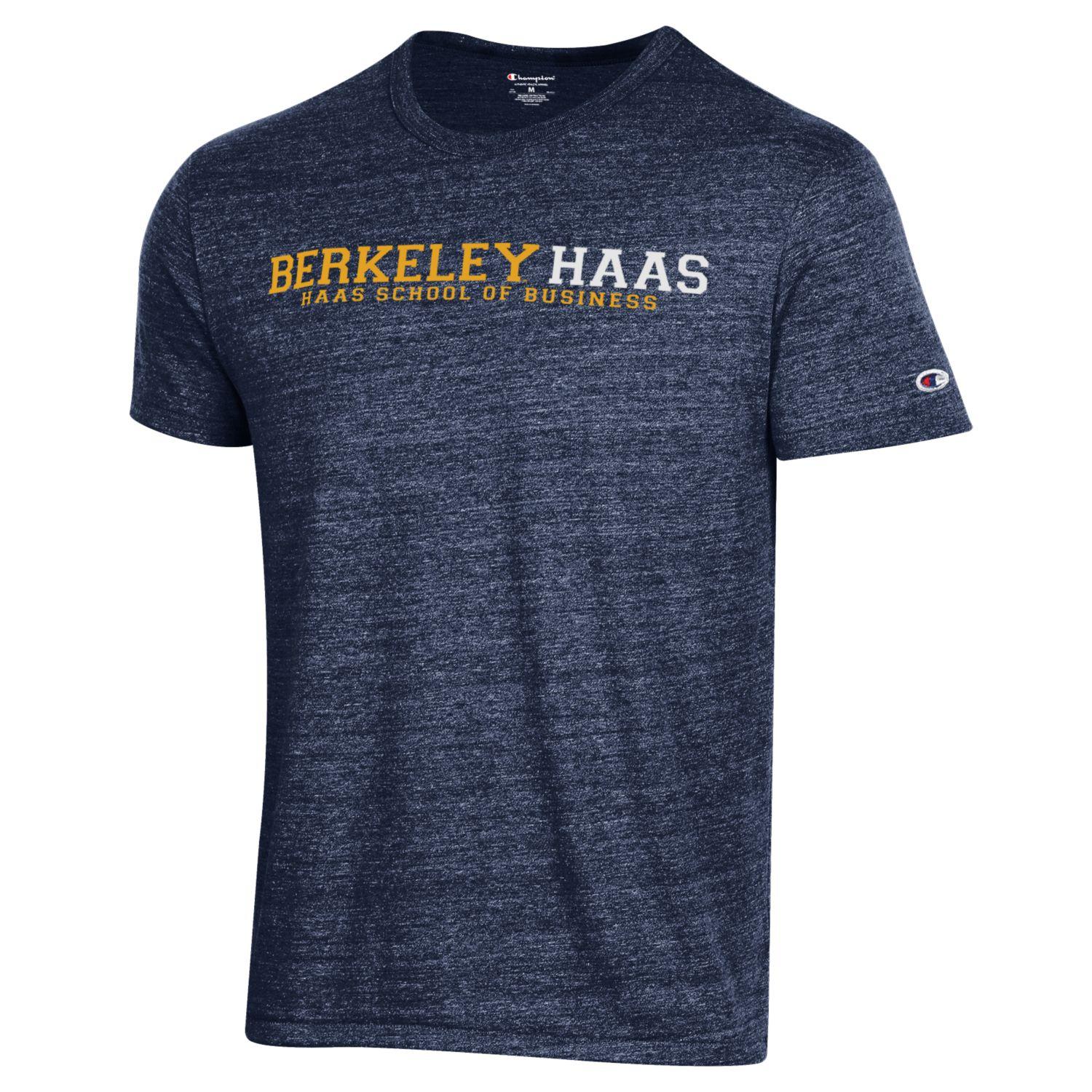 Copy of U.C. Berkeley Haas business school Champion tri-blend T-Shirt-Navy-Shop College Wear