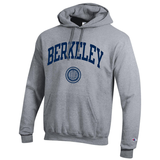 University of California Berkeley arch and seal Champion hoodie Sweatshirt - Gray-Shop College Wear