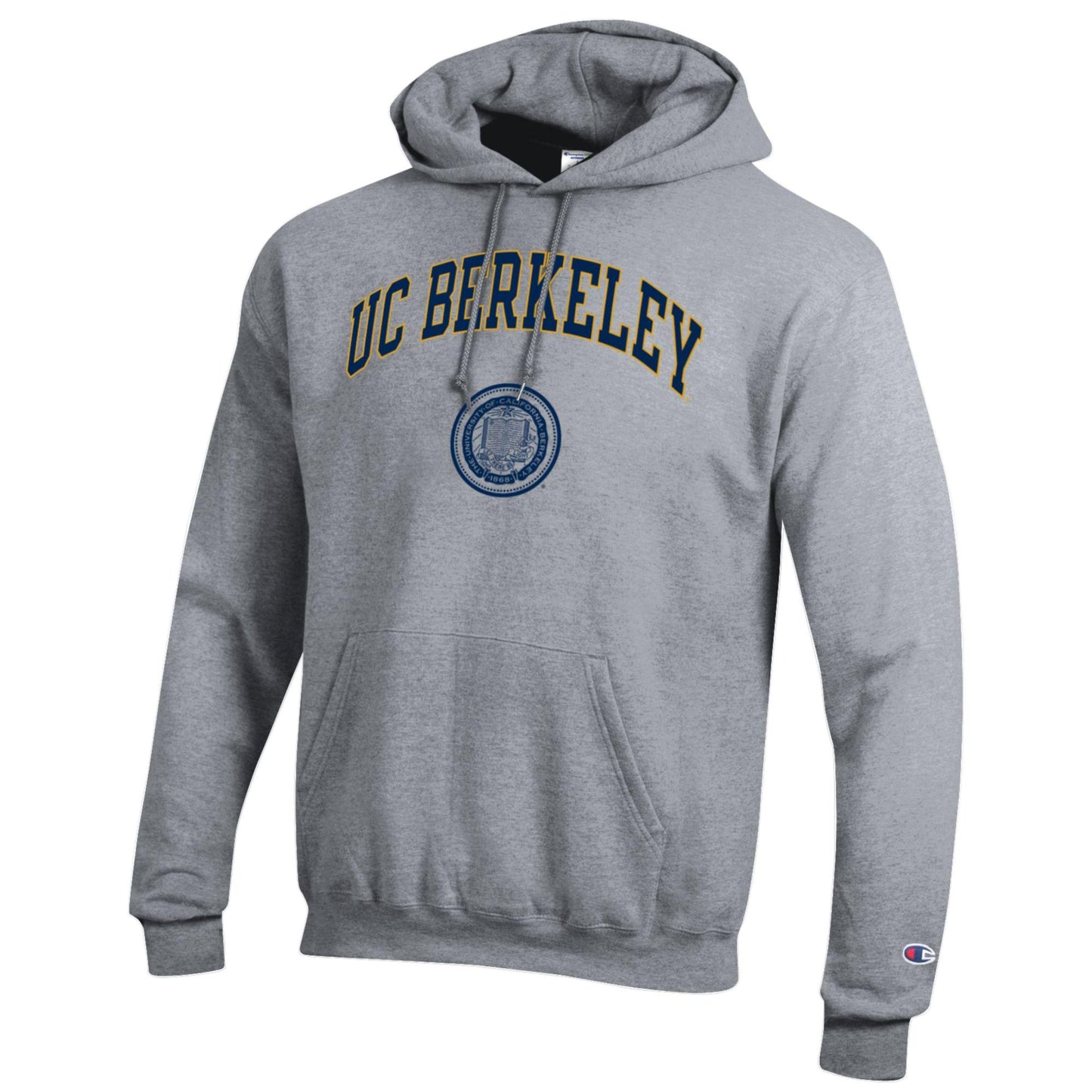 University of California Berkeley arch and seal Champion hoodie Sweatshirt - Gray-Shop College Wear